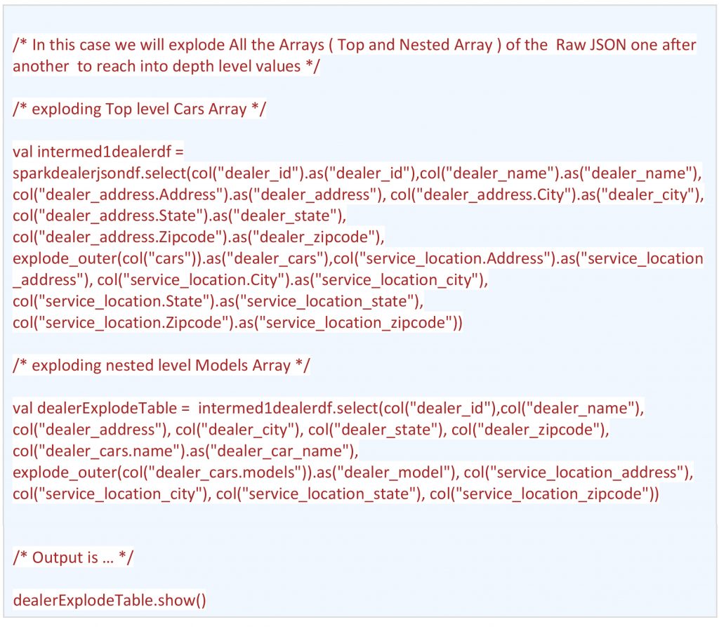 Explode complete dealer JSON into one data frame