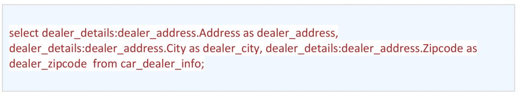 Reading a specific section… (The address section of each dealer)