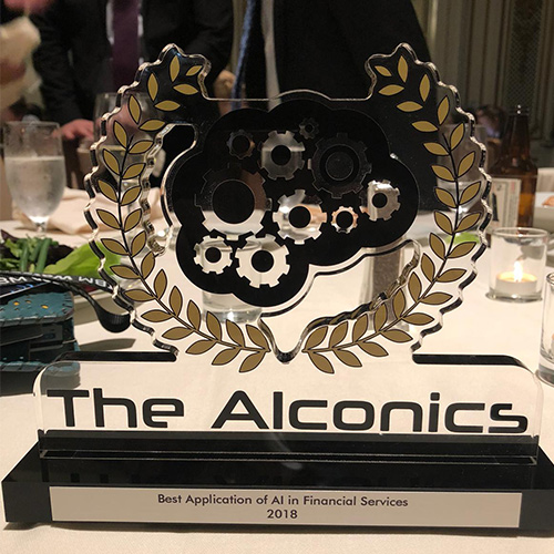 AIconics award in ‘Best AI Solution for Finance’