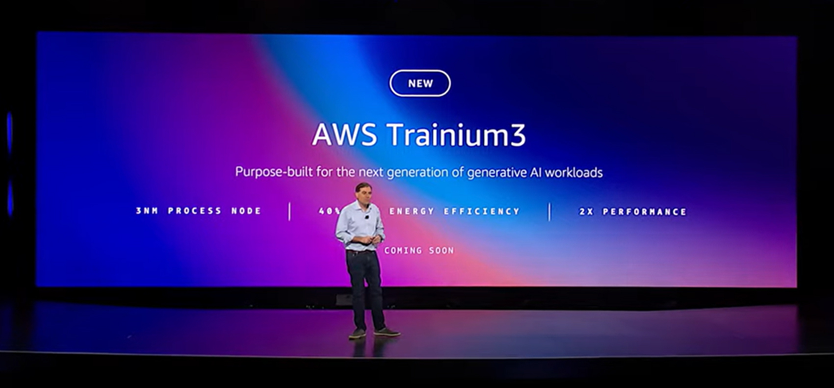  AWS CEO Matt Garman Announcing Trainium 3 at the 2024 AWS re:Invent