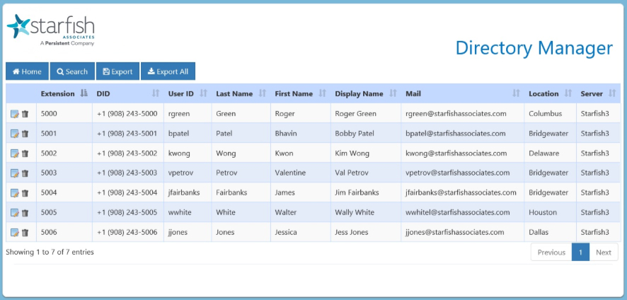 Directory Manager Portal